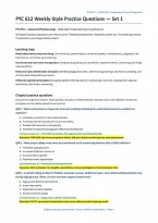 PYC 612 Weekly Practice Set 1 &lpar;PDF&rpar; &vert; 2026&ndash;2027 &vert; Advanced Pharmacology Questions & Answers &vert; IWU