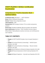STOTT PILATES&reg; Written Certification Examination&NewLine;Comprehensive Practice Question Bank &mdash; Updated Edition&NewLine;Certification Body&colon; Merrithew&trade; &mdash; STOTT PILATES&reg;&NewLine;Exam&colon; Written Certification Examination&NewLine;Format&colon; Multiple Choice &lpar;Single Best Answer&rpar;&NewLine;Total Questio