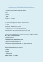 Iahss Basic Officer Certification Exam &vert; Questions And Answers&vert; 100&percnt; Verified Exam Prep 
