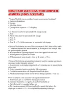 Mrso Exam Questions With Complete Answers &lpar;100&percnt; Accurate&rpar;