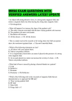 Mrso Exam Questions With Verified Answers Latest Update