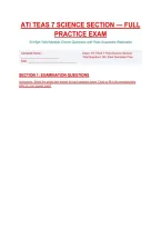 ATI TEAS 7 Science Exam Questions With Accurate Answers 100&percnt; Guarantee Pass 2026&sol;2027
