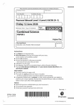 Edexcel GCSE Combined Science Paper 5 Higher Tier 2026