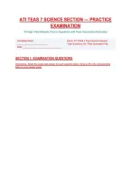 ATI TEAS Science Section Practice Test 2026&sol;2027 &vert; Questions & Correct Answers