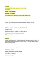 Test Bank&NewLine;Auditing & Assurance Services&colon; A Systematic Approach&NewLine;12Th Edition&NewLine;Messier&comma; Glover & Prawitt&NewLine;Chapters 1&ndash;21 &vert; Complete&NewLine;1&comma;050 Multiple-Choice Questions With Answer Key And Rationales&NewLine;