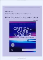 Critical Care Nursing&colon; Diagnosis and Management&comma; 9th Edition by Urden&comma; Stacy & Lough &vert; Chapters 1&ndash;41 Test Bank-Style Practice Questions and Study Guide