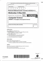Edexcel GCSE Computer Science Paper 1&colon; Principles of Computer Science 2026