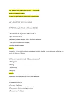 Test Bank&colon; Porth's Pathophysiology&comma; 11Th Edition&NewLine;Author&colon; Tommie L&period; Norris&NewLine;Complete Chapter Exam Questions And Answers&NewLine;&NewLine;