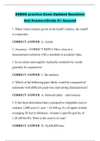 ASBOG practice Exam Updated Questions &NewLine;And Answers&sol;Grade A&plus; Assured 