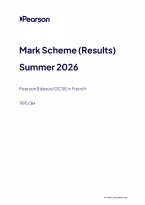 Edexcel GCSE French Paper 3 Mark Scheme 2026