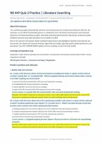 NR 449 Evidence-Based Practice&colon; Quiz 2 Literature Search &ndash; 120 Practice Questions &lpar;PDF&rpar; &vert; 2026&ndash;2027 &vert; Chamberlain University