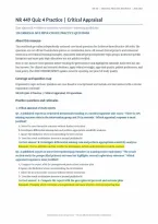 NR 449 Evidence-Based Practice&colon; Quiz 4 Critical Appraisal &ndash; 120 Practice Questions &lpar;PDF&rpar; &vert; 2026&ndash;2027 &vert; Chamberlain University