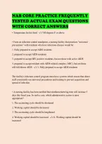 Nab Core Practice Frequently Tested Actual Exam Questions With Correct Answers