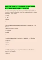 Nab Core Practice Updated Actual Exam Questions And Correct Answers