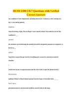 HLTH 2300 CH&period;7 Questions with Verified &NewLine;Correct Answers