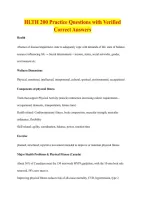 HLTH 200 Practice Questions with Verified &NewLine;Correct Answers