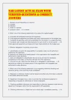 Nab Latest Actual Exam With Verified Questions & Correct Answers &lpar;2&rpar;