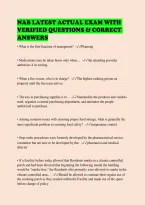 Nab Latest Actual Exam With Verified Questions & Correct Answers