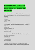 Nafi Cfei Test Expected Questions With Verified Answers