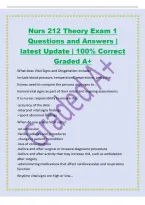 Nurs 212 Theory Exam 1&NewLine;Questions and Answers &vert;&NewLine;latest Update &vert; 100&percnt; Correct&NewLine;Graded A&plus;&NewLine;What does Vital Signs and Oxygenation include&quest;&NewLine;Include blood pressure&comma; temperature&comma; respirations&comma; and pulse&NewLine;Nurses need to compare the persons vital signs to&period;&period;&period;&NewLine;N