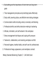 Milady Standard Barbering Chapter 2 - Life Skills Exam Questions And Correct Verified Solutions Latest Update This Year- Just Released&period;pdf&NewLine;&NewLine;