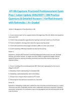 ATI RN Capstone Proctored Post-Assessment Exam Prep &vert; Latest Update 2026&sol;2027 &vert; 200 Practice Questions & Detailed Answers &vert; Verified Answers with Rationales &vert; A&plus; Graded