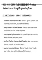 Wgu D685 Objective Assessment- Practical Applications Of Prompt Engineering Exam Questions And Correct Verified Solutions Latest Update This Year- Just Released&period;pdf&NewLine;&NewLine;