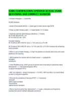 Nams Certification Updated Actual Exam Questions And Correct Answers