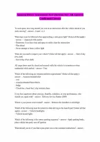 Amazon Driver Assessment Test Questions with All Complete Questions and Verified Answers