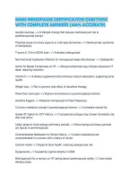 Nams Menopause Certification Questions With Complete Answers &lpar;100&percnt; Accurate&rpar;
