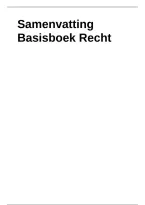 Samenvatting Basisboek Recht &vert; Recht in de publieke omgeving &vert; Haagse Hogeschool &vert; 2026&sol;2027