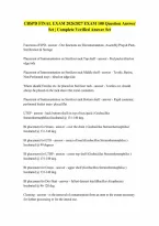 Cbspd Final Exam Latest 20262027 Real Exam 100 Questions And Correct Answersa Grade Brand New Verified Latest Update