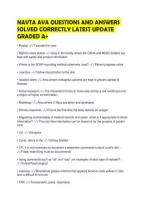 Navta Ava Questions And Answers Solved Correctly Latest Update Graded A&plus;