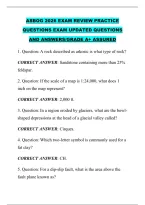 Asbog 2026 Exam Review Practice &NewLine;Questions Exam Updated Questions &NewLine;And Answers&sol;Grade A&plus; Assured 