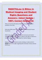 RAD470&colon;Law & Ethics in&NewLine;Medical Imaging and Student&NewLine;Rights Questions and&NewLine;Answers &vert; latest Update &vert;&NewLine;100&percnt; Correct Graded A&plus;&NewLine;What are the three Distribution Allocation Groups&quest; - Not&NewLine;specified in the notes&period;&NewLine;What does ERISA stand for&quest; -Employee Retiremen