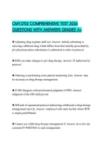Cmy3702 Comprehensive Test 2026&NewLine;Questions With Answers Graded A&plus;