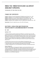 Mha 710 &sol; Mha710 Exam 3 &lpar;Latest 2026&sol;2027 Update&rpar;