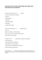Nur 427 Exam 1 Study Guide 2026&ndash;2027 &vert; Practice Questions And Answers