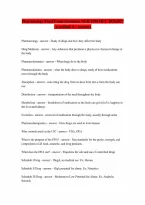 Pharmacology Final Exam QuestionsNUR 1290 OCC Summer Answers 20262027 RATED A