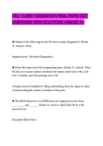 Dell Client Foundation Final Paper 2027&NewLine;Questions With Solutions Graded A&plus;