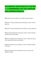 Ecpi Anatomy And Physiology Chapters&NewLine;1 - 3 Comprehensive Test 2026 Questions&NewLine;With Answers Graded A&plus;
