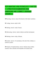 Ecpi Anatomy And Physiology Chapters&NewLine;1 - 3 Practice Examination 2026&NewLine;Questions And Correct Answers&NewLine;Graded A&plus;