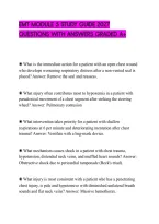 Emt Module 5 Study Guide 2027&NewLine;Questions With Answers Graded A&plus;