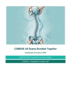 COMSAE All Exams Bundled Together Exam 2026&sol;2027 &ndash; Questions and Answers Osteopathic Principles OMT &vert; Complete Verified Answers &vert; Detailed Rationales &ndash; Pass Guaranteed &ndash; A&plus; Graded