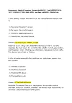 Emergency Medical Services University &lpar;EMSU&rpar; Final LATEST 2026-2027 120 QUESTIONS AND 100&percnt; Verified ANSWERS GRADED A&plus;&NewLine;