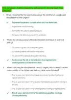 Med-Surg Quiz 1 Practice Questions and Answers &vert; Nursing Exam Prep 2026&sol;2027