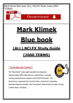 Mark Klimek Blue book &lpar;ALL&rpar; NCLEX Study Guide &lpar;2000 TERMS&rpar;