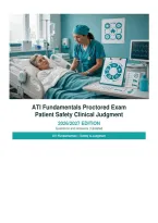 ATI Fundamentals Proctored Exam Exam 2026&sol;2027 &ndash; Questions and Answers Patient Safety Clinical Judgment &vert; Complete Verified Answers &vert; Detailed Rationales &ndash; Pass Guaranteed &ndash; A&plus; Graded
