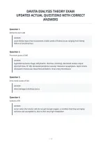 Davita Dialysis Theory Exam&NewLine;Updated Actual Questions With Correct&NewLine;Answers