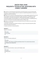 Davita Final Exam&NewLine;Frequently Tested Actual Questions With&NewLine;Correct Answers